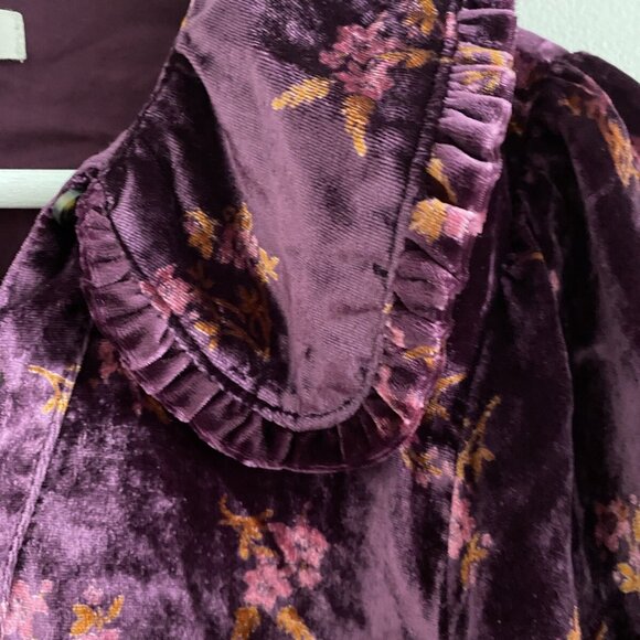 Anthropologie The Keira Collared Button-Front Blouse by Pilcro: Long-Sleeve XL - Picture 6 of 9